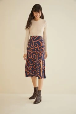 Ollie Midi Skirt - Matisse 8 Ollie Midi Skirt - Matisse -Amour Vert 9678 Ollie Silk Matisse Rust 2293 web