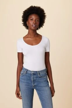 Cara Reverie Knit Tee - White