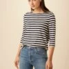 Cecelia Reverie Knit Tee - Paris Stripe 1 Cecelia Reverie Knit Tee - Paris Stripe -Amour Vert 9819 Cecelia Paris Stripe 1