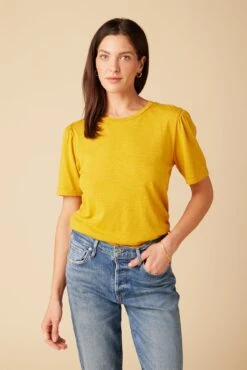 Odilia Reverie Slub Tee - Sunflower