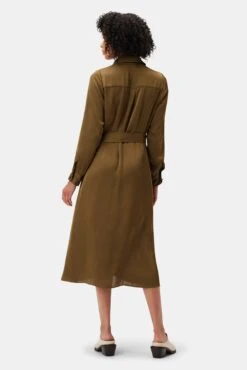Joyce Dress - Bronzed Olive -Amour Vert LS Joyce Bronzed Olive 3