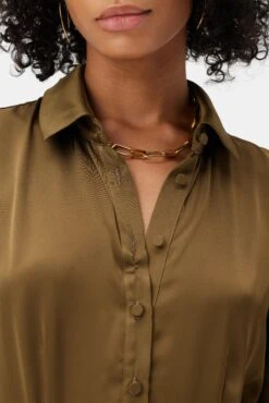 Joyce Dress - Bronzed Olive -Amour Vert LS Joyce Bronzed Olive 4