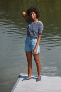 Odilia Washable Silk Blouse - Trieste Dot -Amour Vert odilia triestedot 1